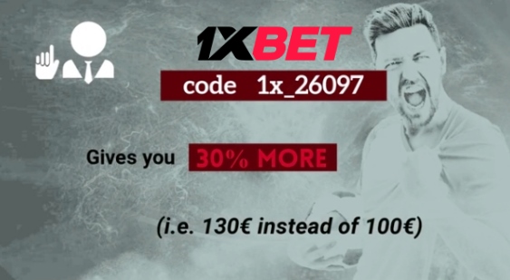 1xbet first time registration code