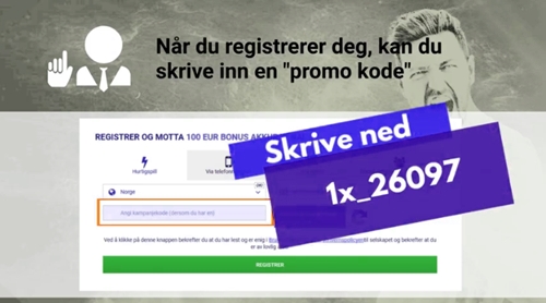 Hvilken bonuskode for 1xbet?