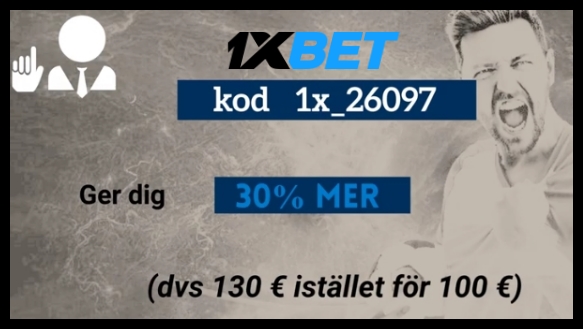 1xbet första gången registreringskod