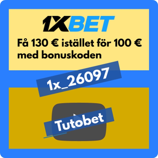 Vilken bonuskod för 1xbet?